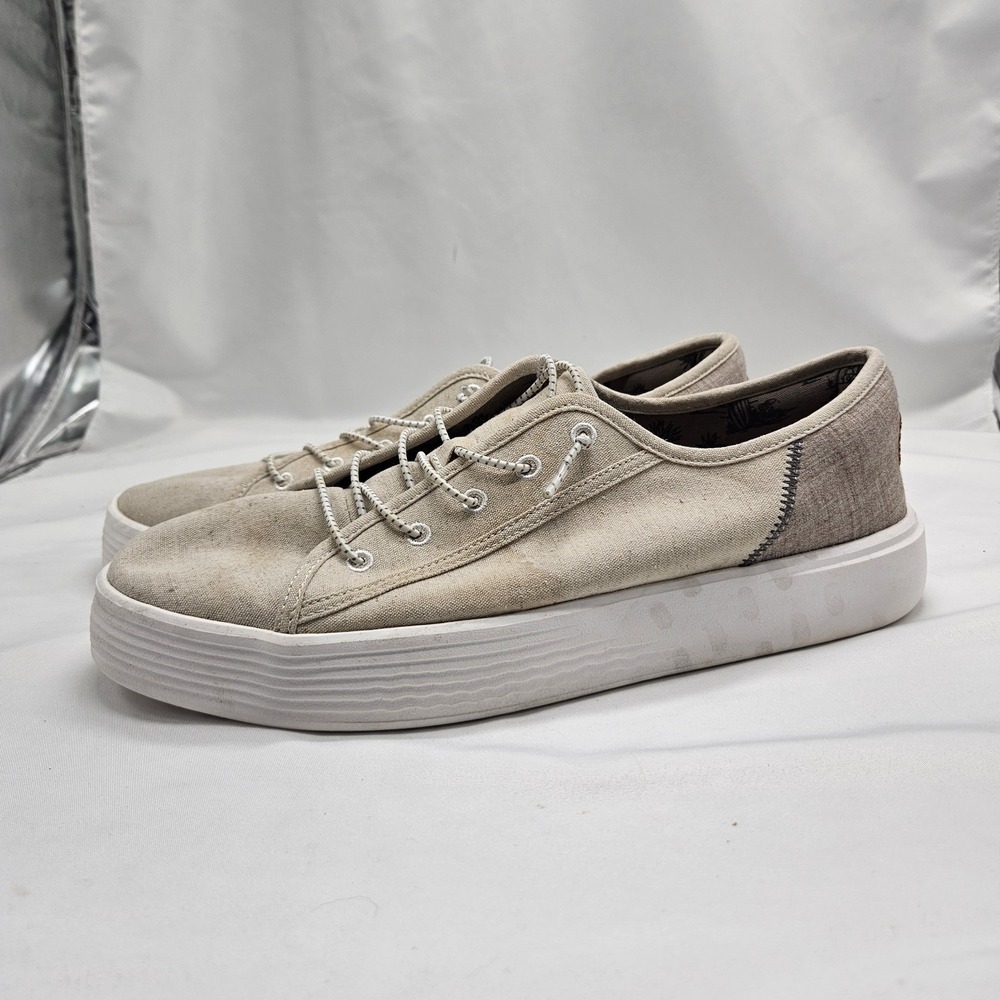 Hey Dude‎ Wally Cody M Craft Navy Slip-On Men's Size 10 Shoes *coffee Stain